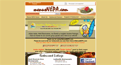 Desktop Screenshot of menusnepa.com